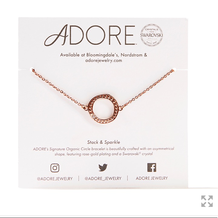 Adore Swarovski Rose Gold Bracelet 12$